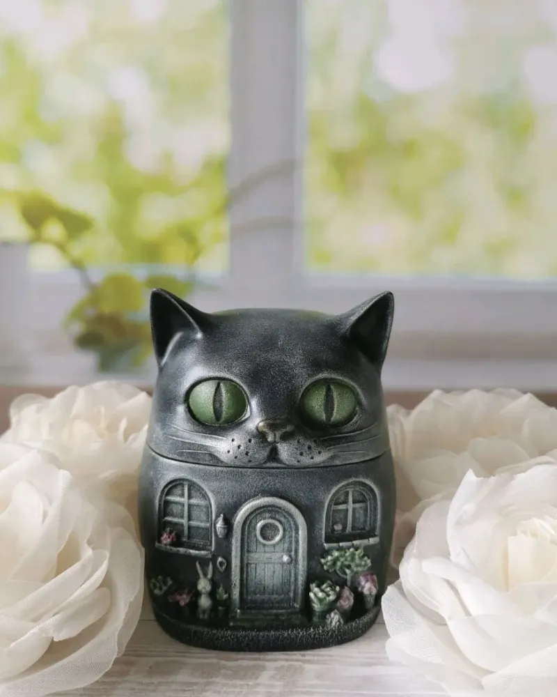 Шкатулка «Котик-домик»