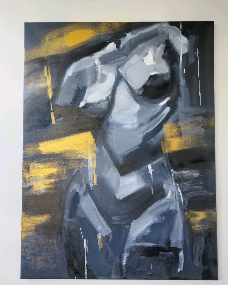 Картина маслом из серии "Моя любимая женщина", 60*80см
