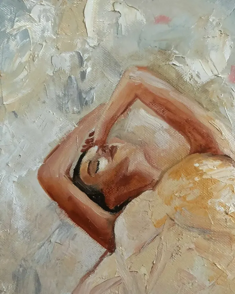 Девушка. Картина маслом 40×50 см — 40×50 см