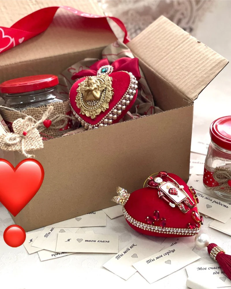 Подарочный комплект «Love Story” — красный