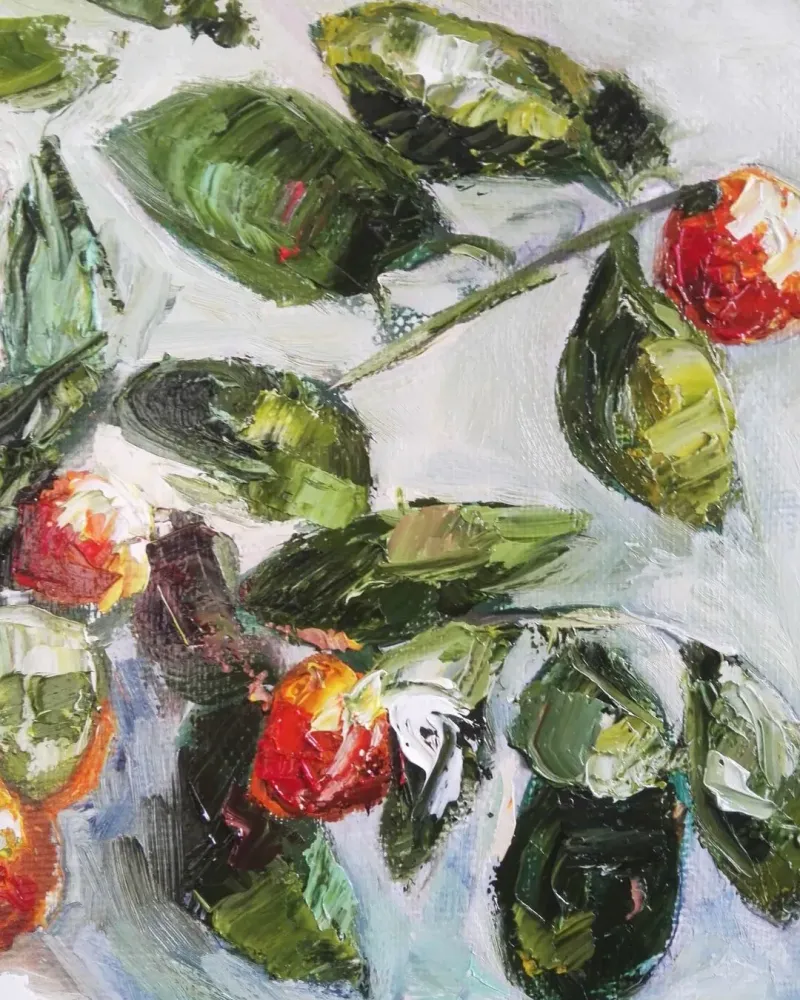 Мандариновое дерево. Картина маслом 50×60 см — 50×60 см