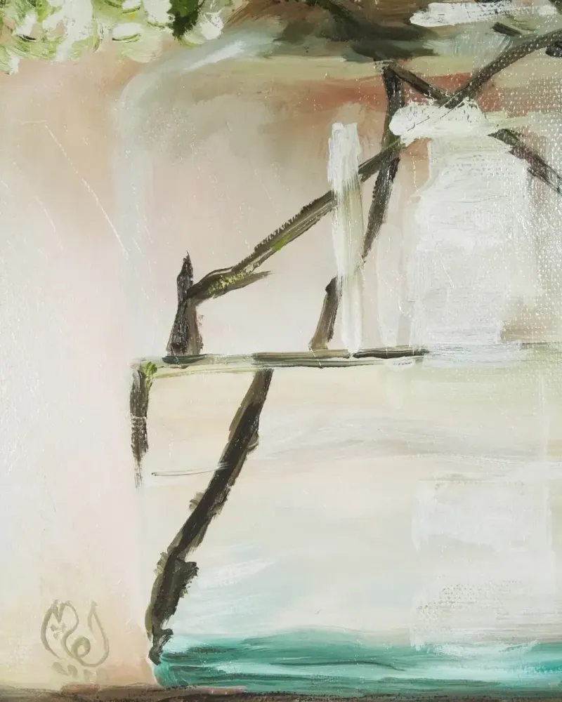 Яблоня в вазе. Картина маслом 40×50 см — 40×50 см