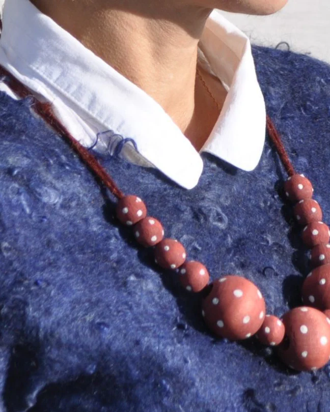 Бусы бохо "Polka dot"