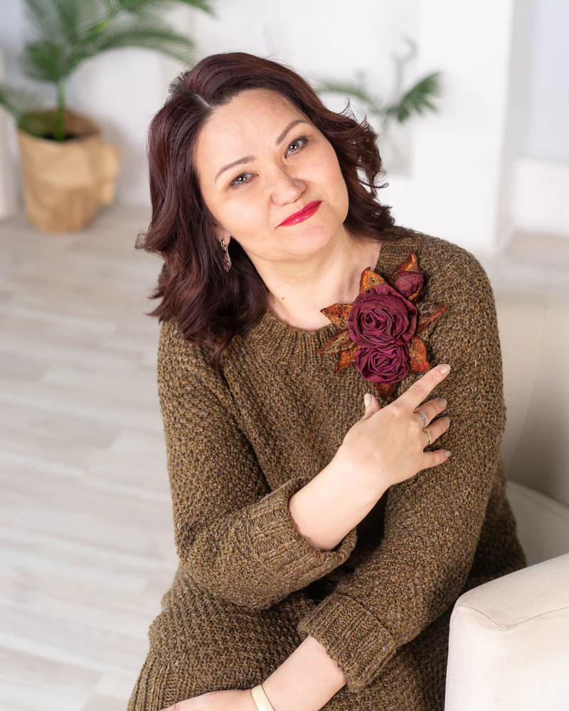 ХЕЛЬГА, платье оверсайз спицами,теплое