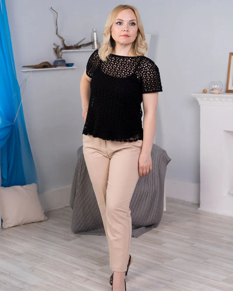 ЧЕРНАЯ ОРХИДЕЯ,хлопок,Италия,ажур крючком