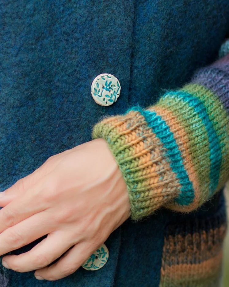 Валяное пальто"Inspiration Blue"