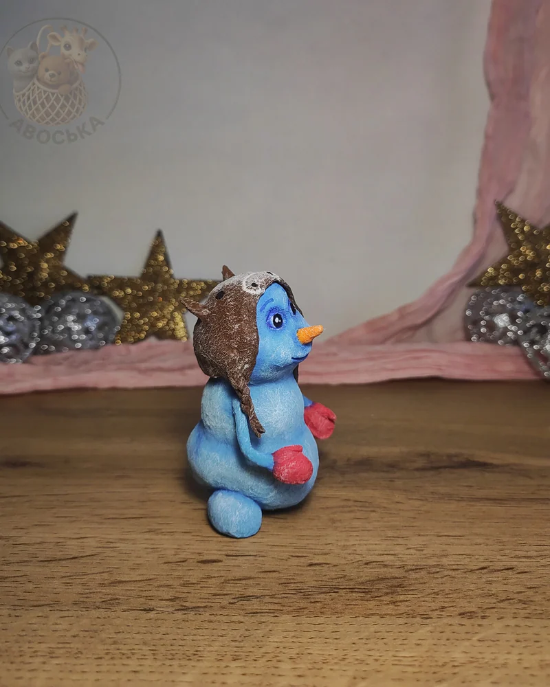 Ватная игрушка «Снеговичок»
