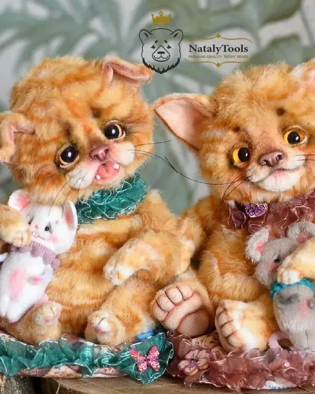 Котёнок тедди с мышкой, рыжий — Котёнок тедди с мышкой, рыжий