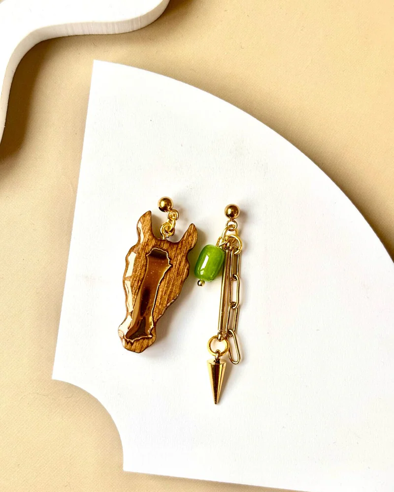 Серьги «Лошадь» асимметрия