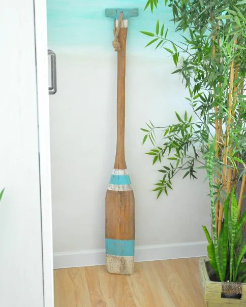 Весло деревянное декор интерьера
