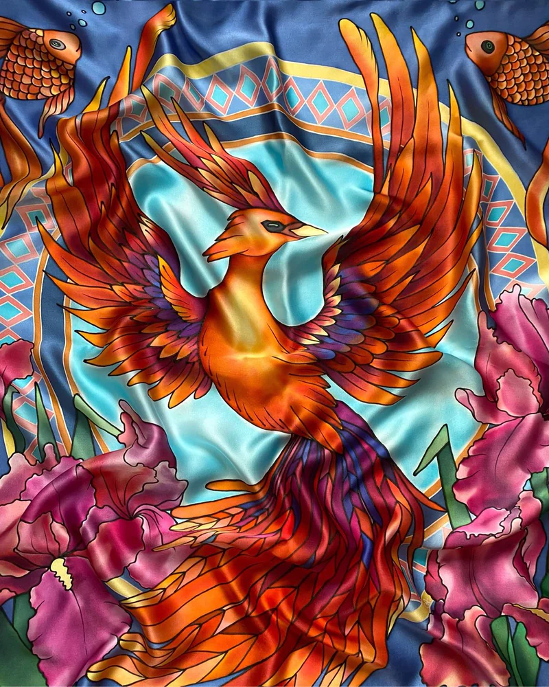 Платок «Феникс» — 90×90 см
