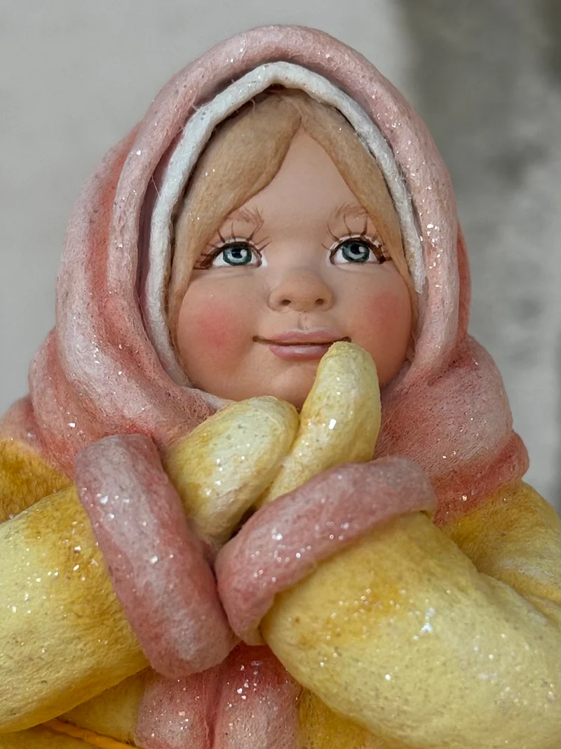 Мия — ватная ёлочная игрушка