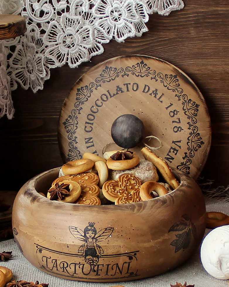 Шкатулка короб для сладостей из липы «Сицилийские каникулы» — Основной