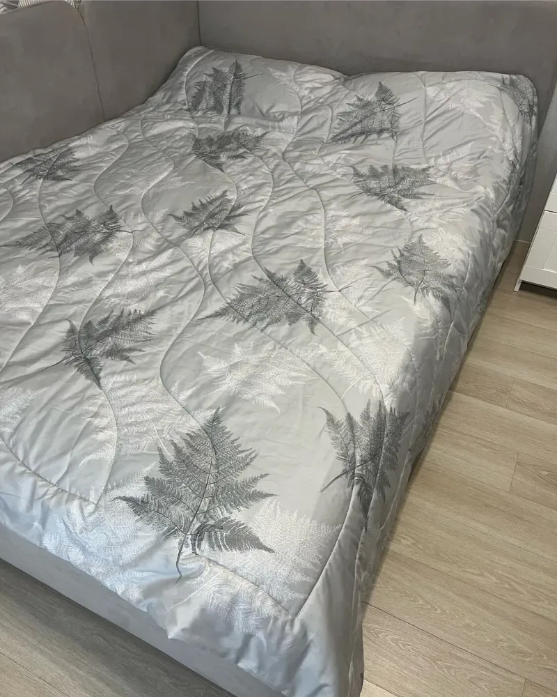 Постельное бельё из сатина люкс, можно со стёганым одеялом