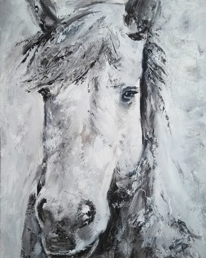 Портрет лошади. Картина маслом 50×70 см — 50×70 см