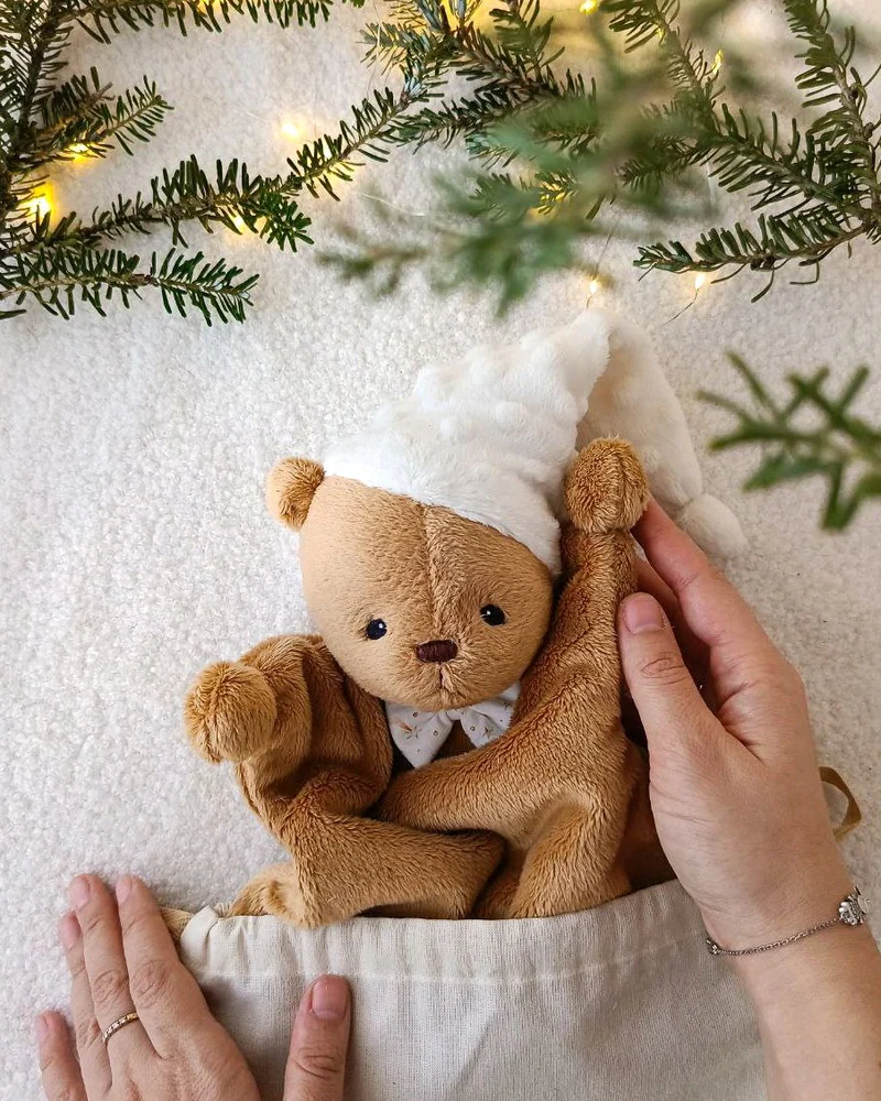 Игрушка для сна ребенку. Комфортер для сна. Подарок новорождненным — коричневый