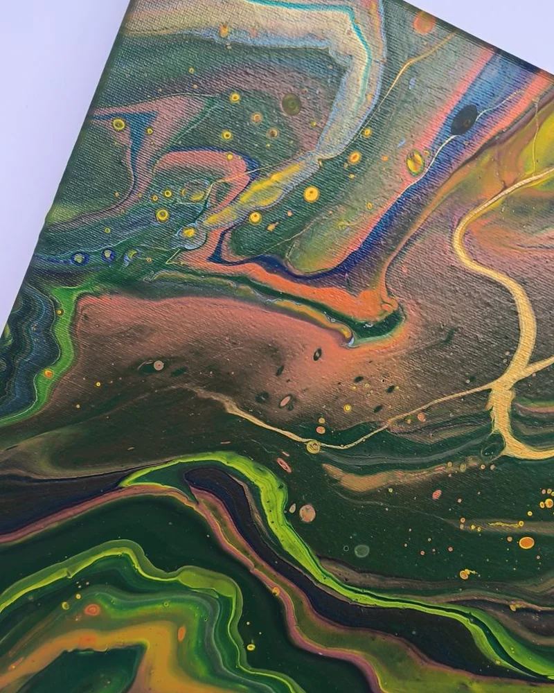 Картина жидким акрилом (fluid art) 40х40 см