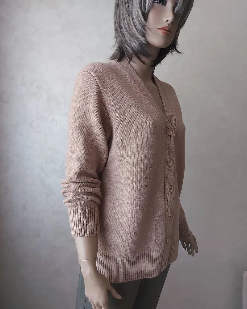Кардиган женский из 100% мериноса — кэмел — Кэмел