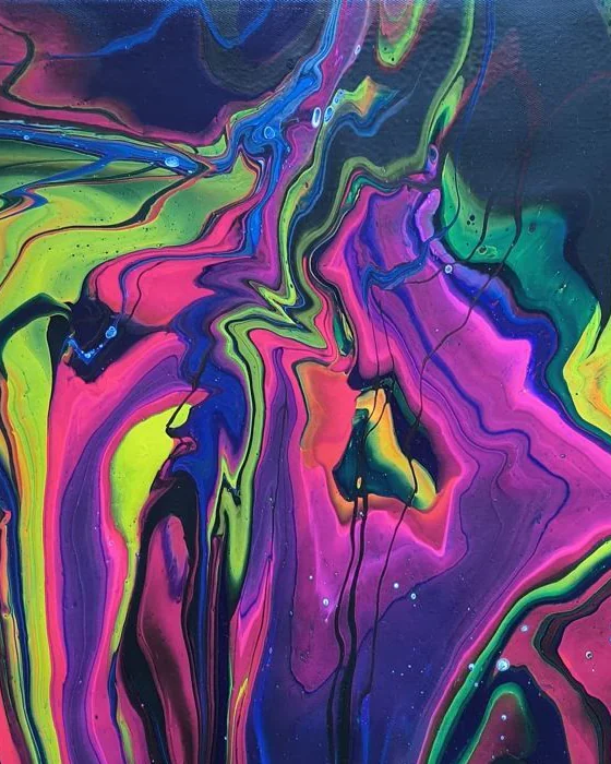 Картина жидким акрилом (fluid art) 40х50 см