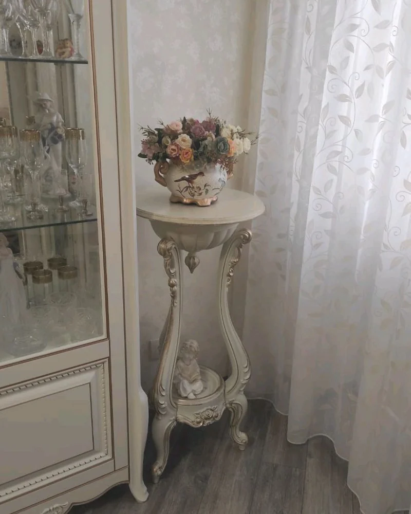 Подставка под цветы 43 см (белый) — Основной