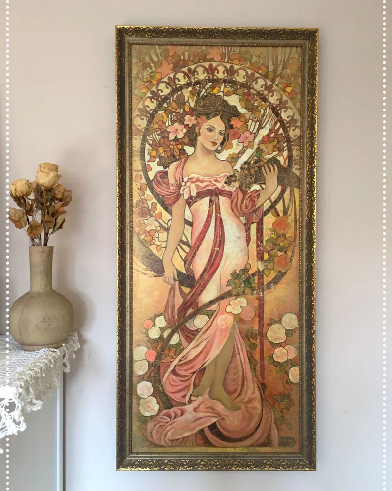 Репродукция по Альфонсу Мухе, 135×55 см