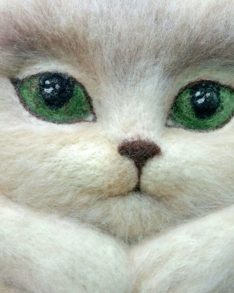 Сумочка валяная "Мимимишная котейка"