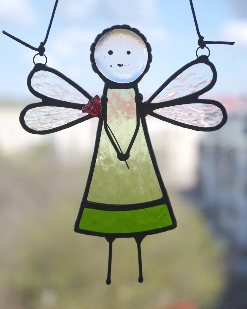 Витражи Тиффани Фея с цветком
