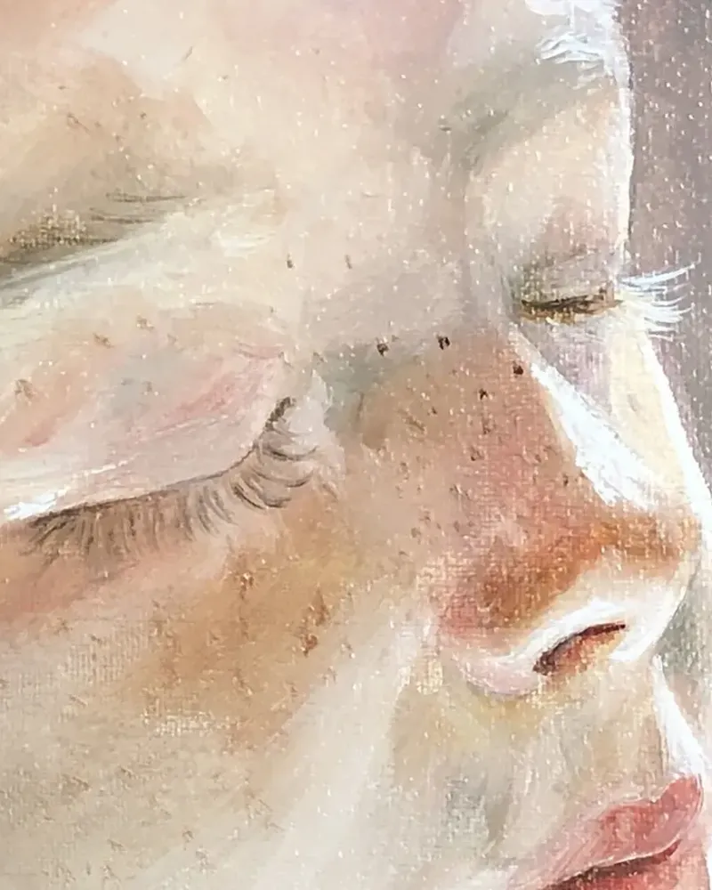 Молитва. Картина маслом 30×40 см — 30×40 см
