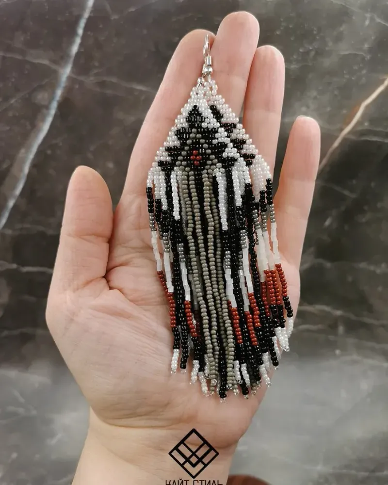 Серьги из бисера «Этно»