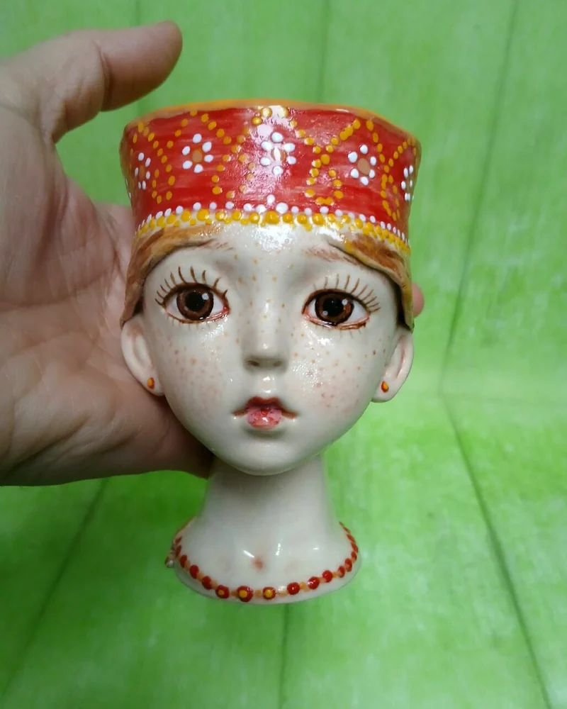 Чашка Красна Девица, авторская керамика