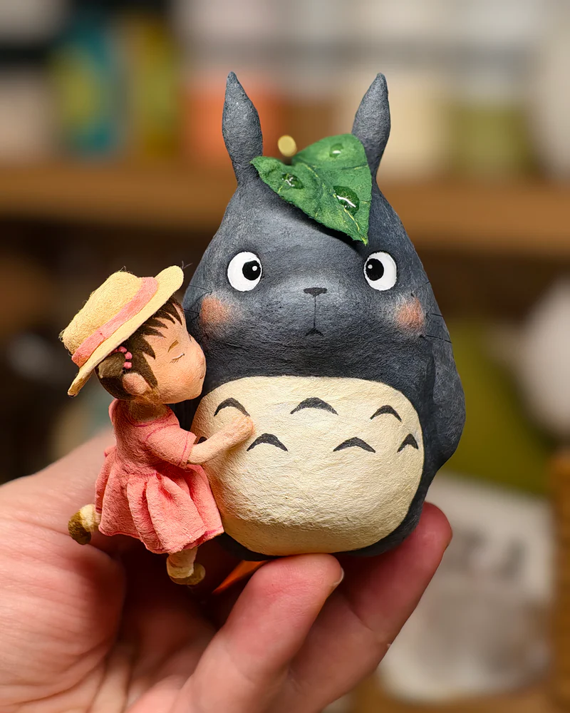 Ватная ёлочная игрушка "Лесной дух"