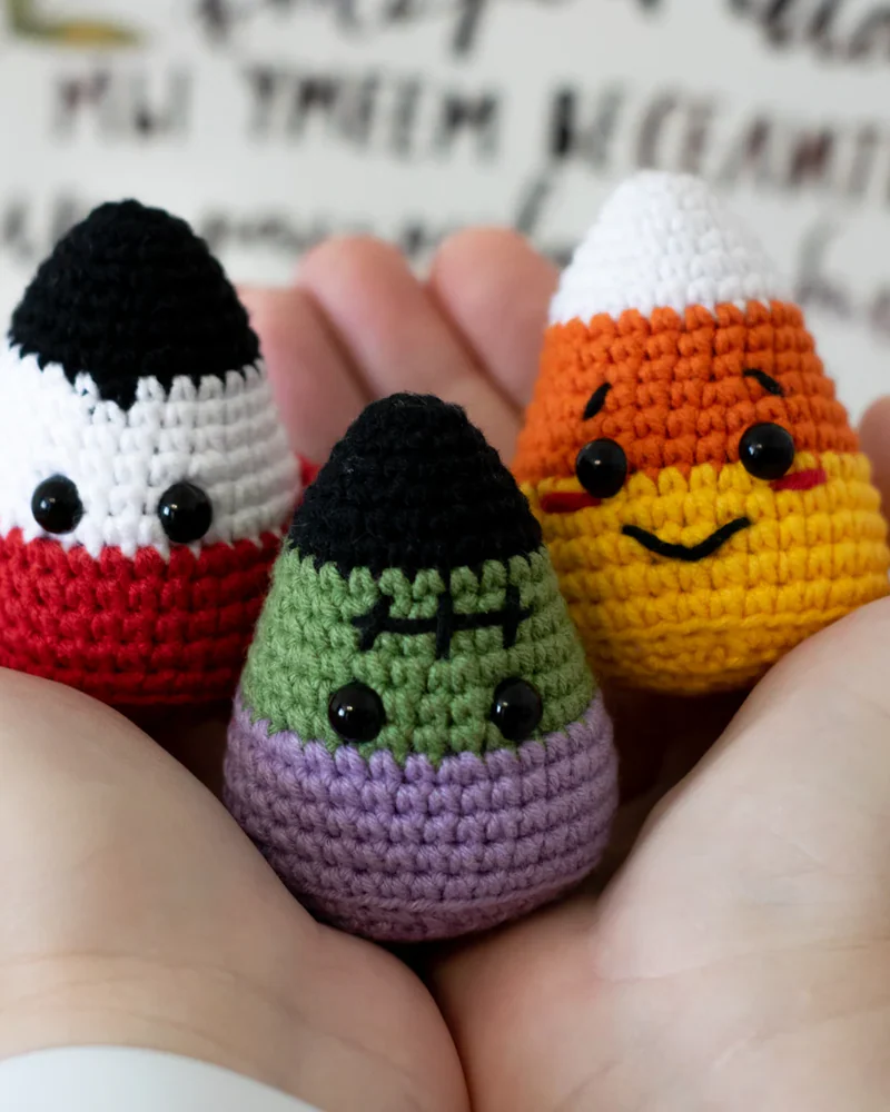 Вязаные игрушки канди корн