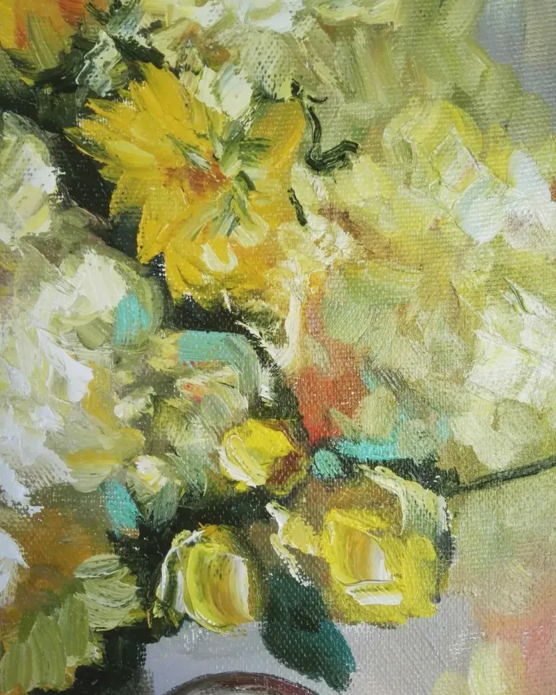 Солнечный букет. Картина маслом 40×50 см — 40×50 см