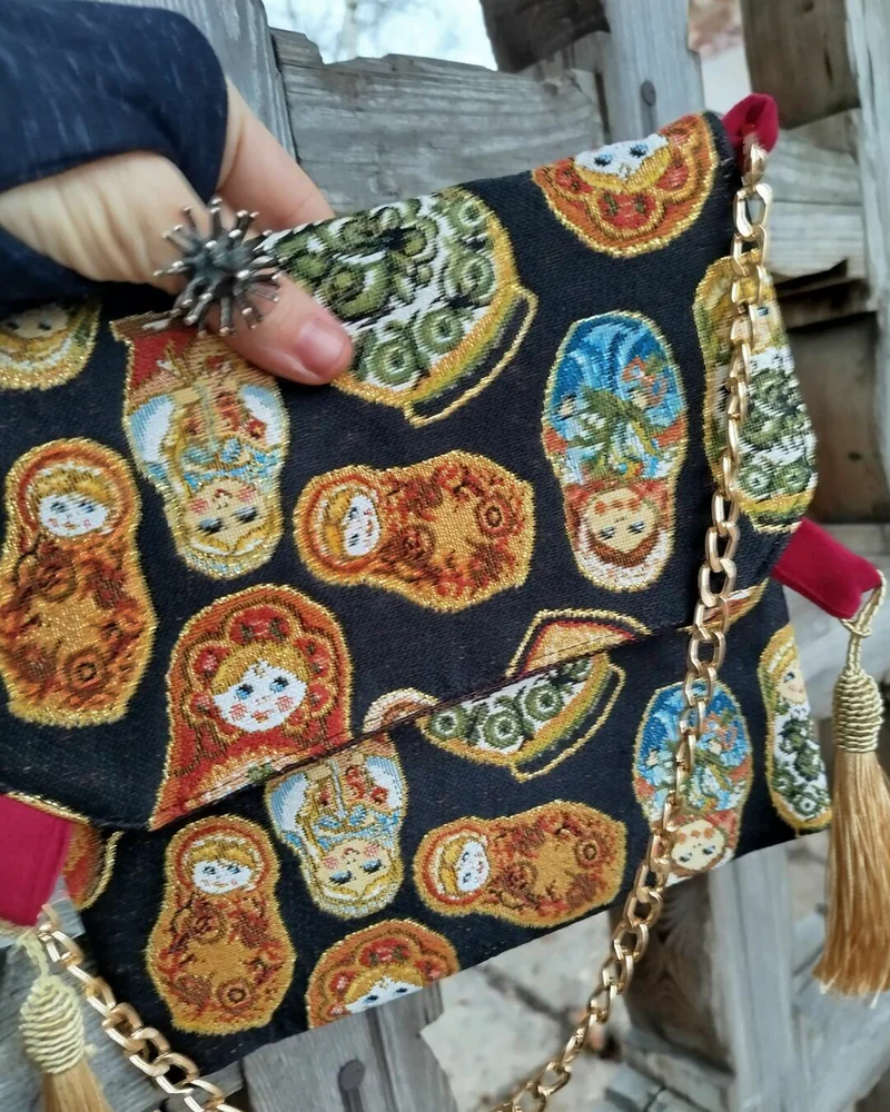 Клатч Russian style "Матрешки"
