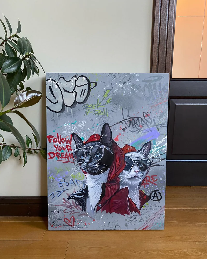 Картина маслом “Следуй за мечтой” / 60×80 / картина с животными — Оригинал