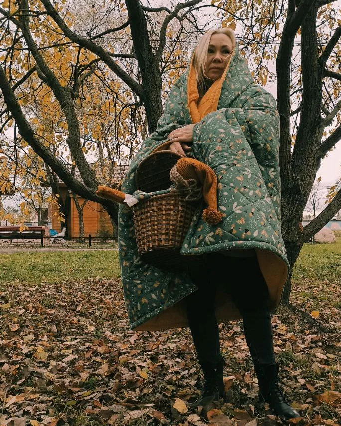 Текстильный плед Осень