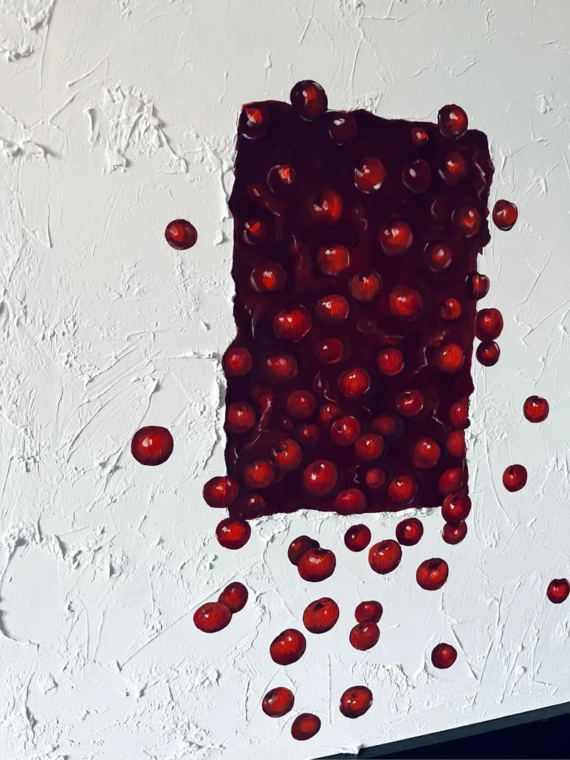 Текстурная картина Lost Cherry
