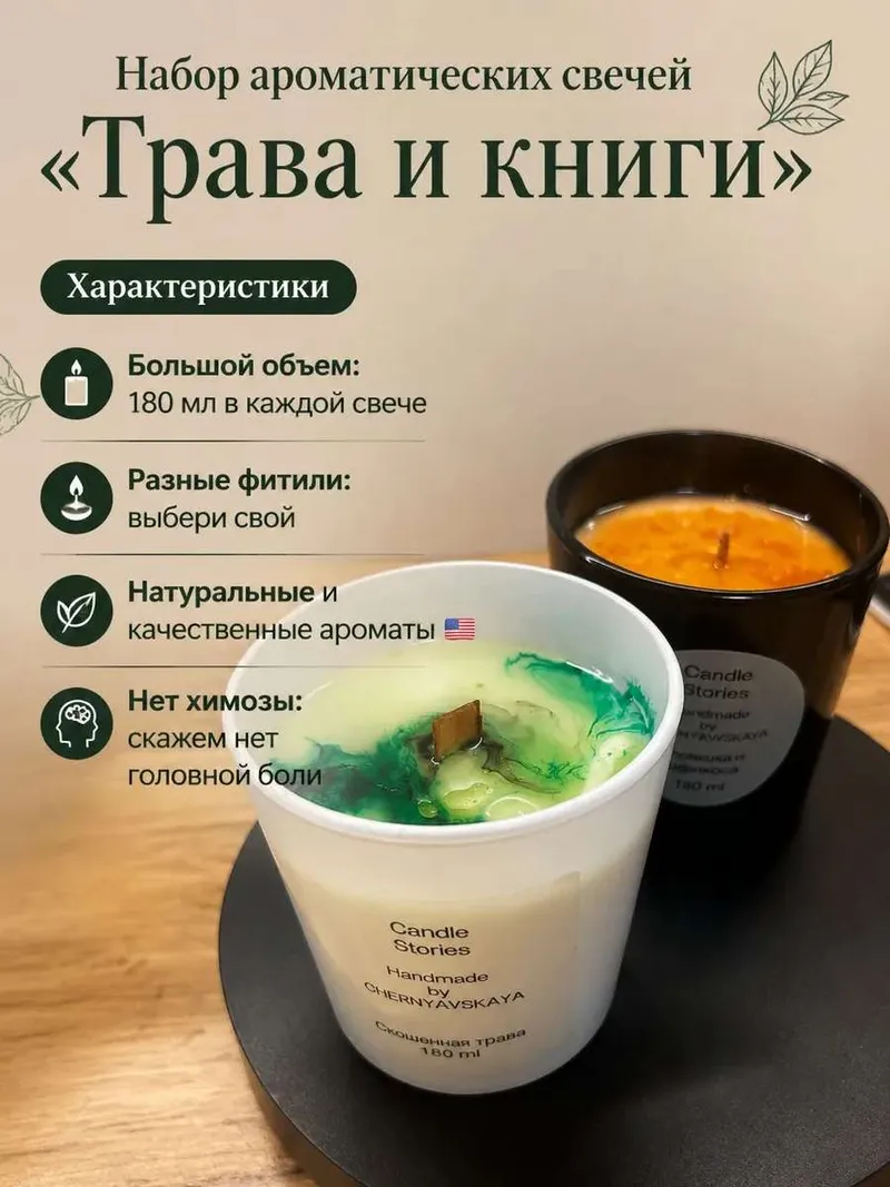 Набор из двух ароматических свечей