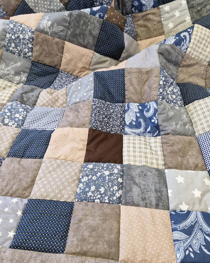Лоскутное покрывало "Питерское небо"
