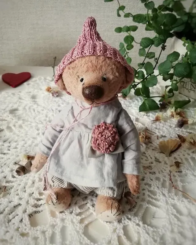 Мишка Тедди Софи, розовый, 17 см