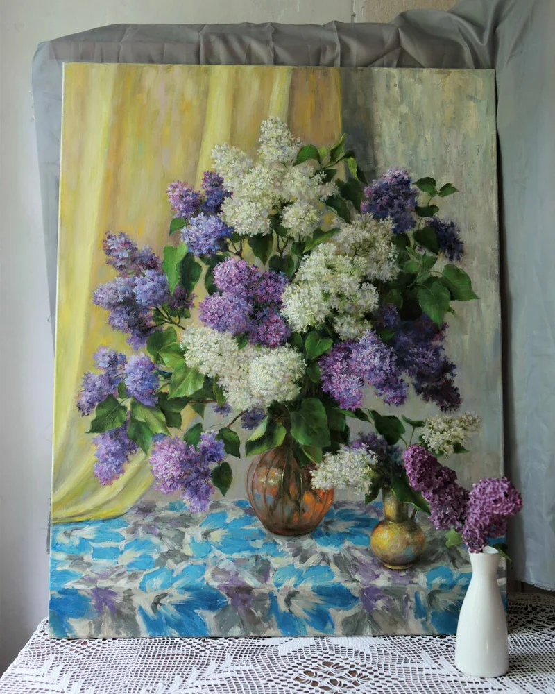 Букет сирени. Холст, масло
