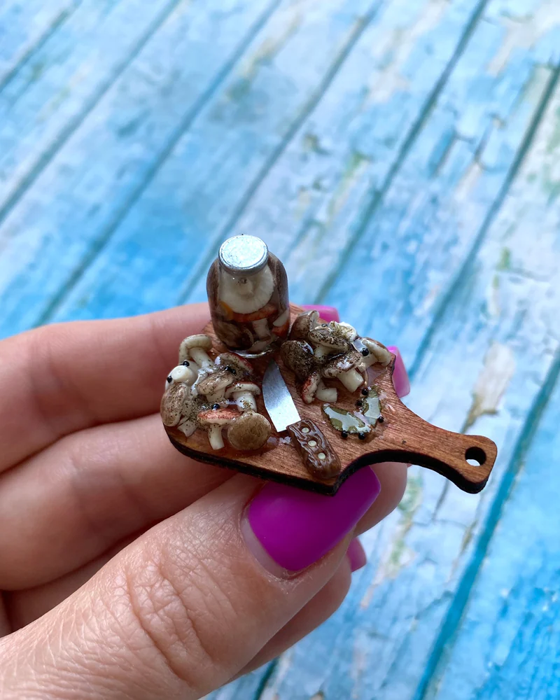 Кукольная Миниатюра «Домашние заготовки Грибы 🍄‍🟫»