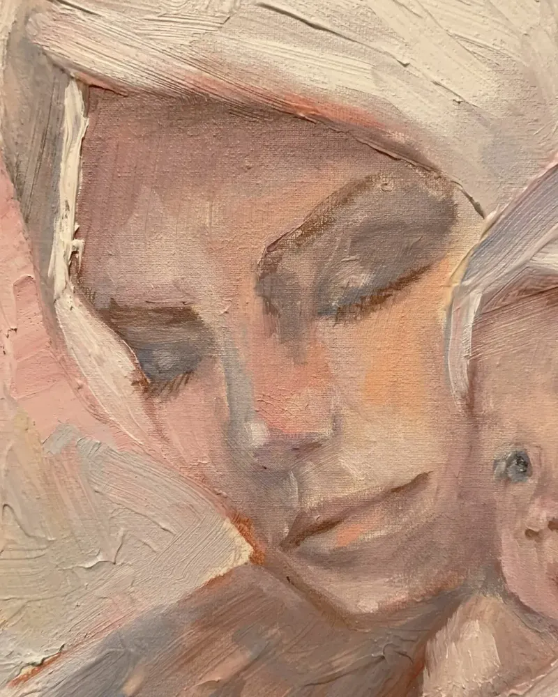 Мама. Картина маслом 40×50 см — 40×50 см