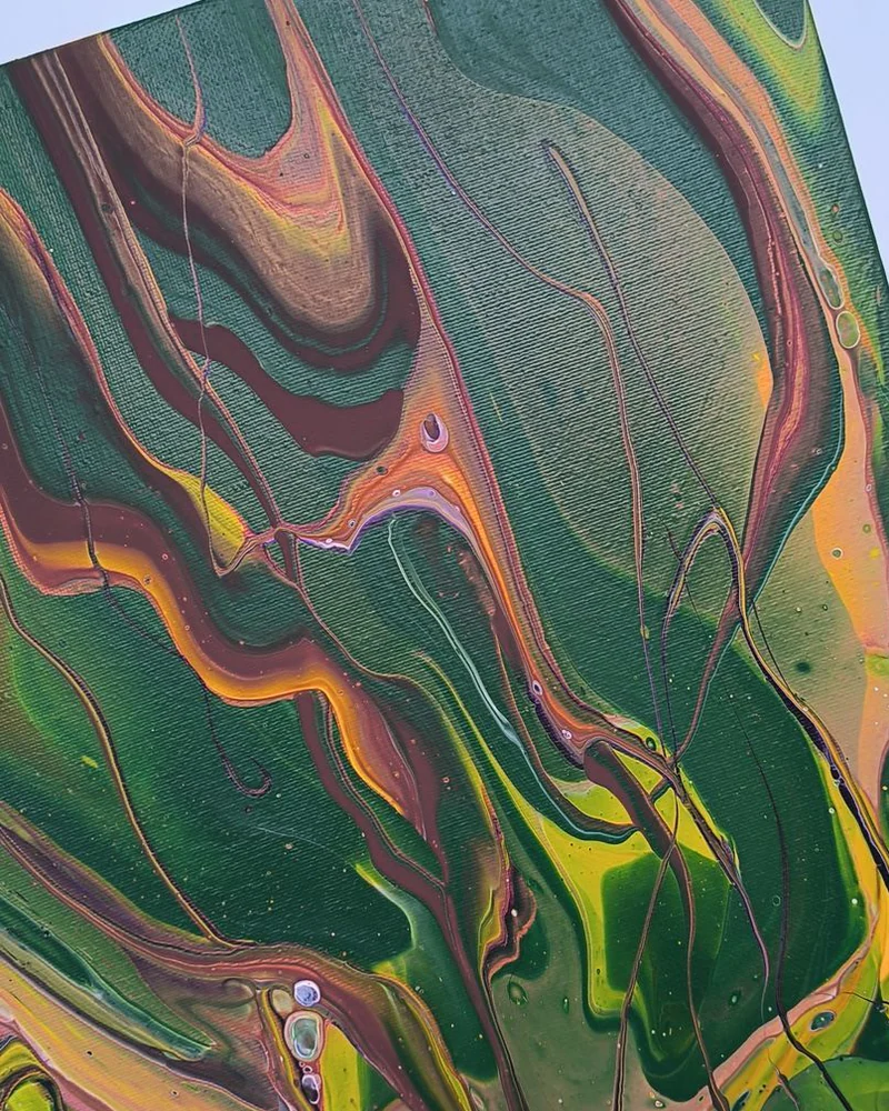 Картина жидким акрилом (fluid art) 30х50 см