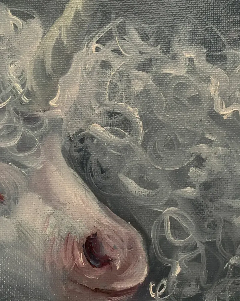 Единорог. Картина маслом 20×30 см — 20×30 см
