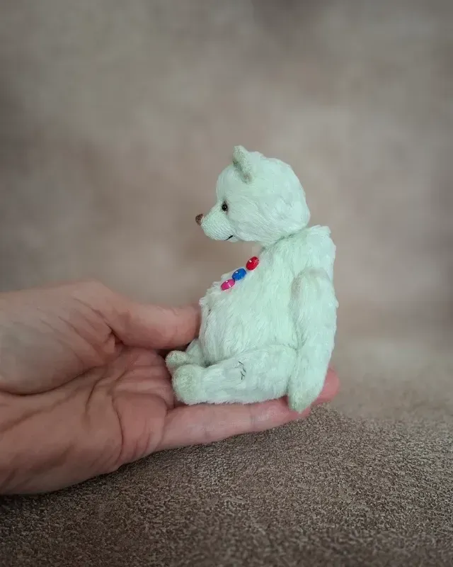 Мишка Тедди Рауль, мятный, 12 см