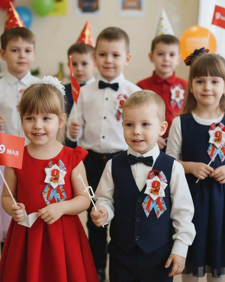 Георгиевские броши к 9 маю для детей