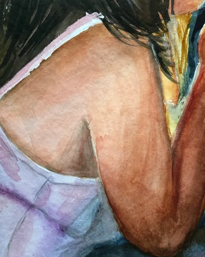 Молитва. Акварель 21×30 см — 21×30 см