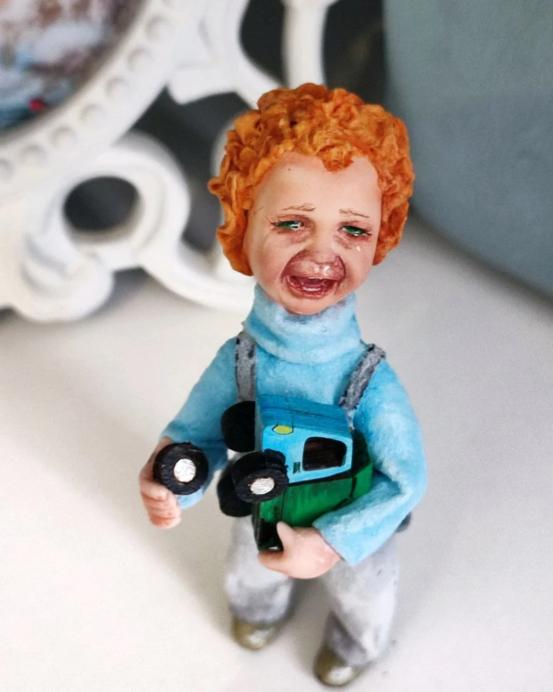 Ёлочная игрушка из ваты