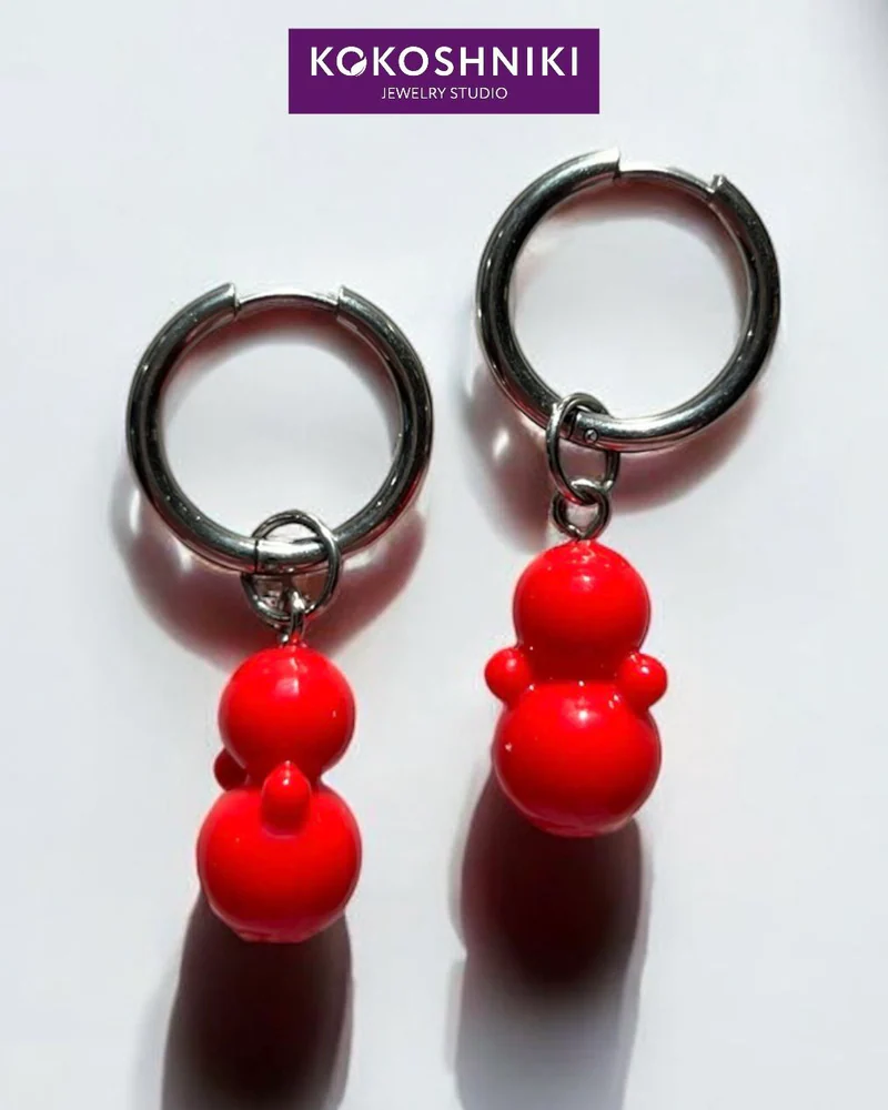 Серьги кольца